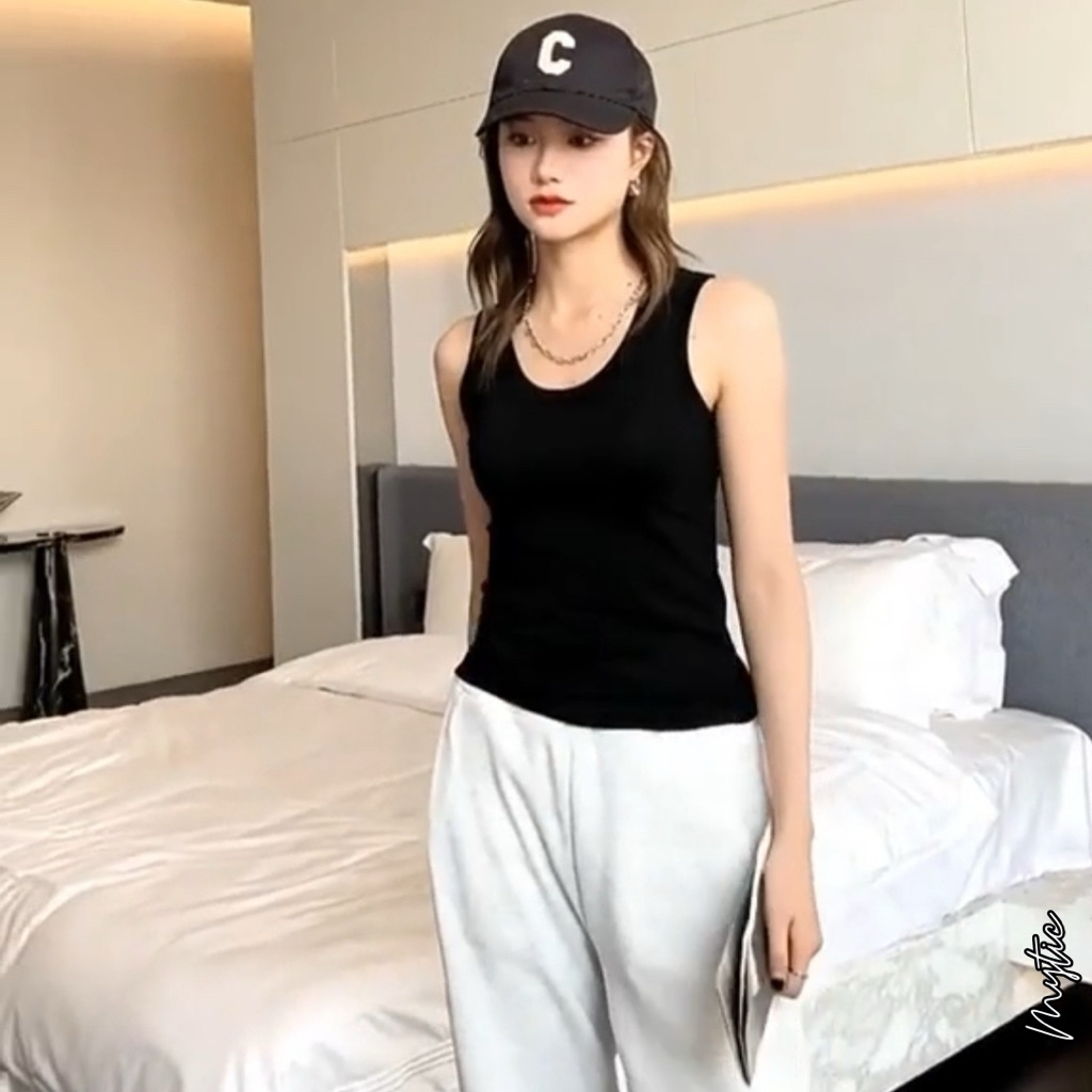 Nana Top - Singlet Wanita Premium / Tank Top Tali Besar / Singlet Jumbo Wanita / Baju Dalaman Wanita