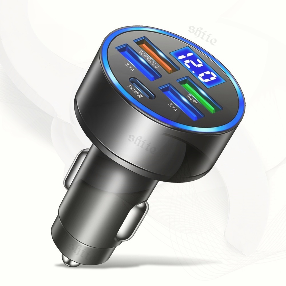 Charger Mobil 5 USB Cepat QC3.0 Original, Ngecas Kilat Anti Ribet, Aman Buat Semua HP, Solusi Charge