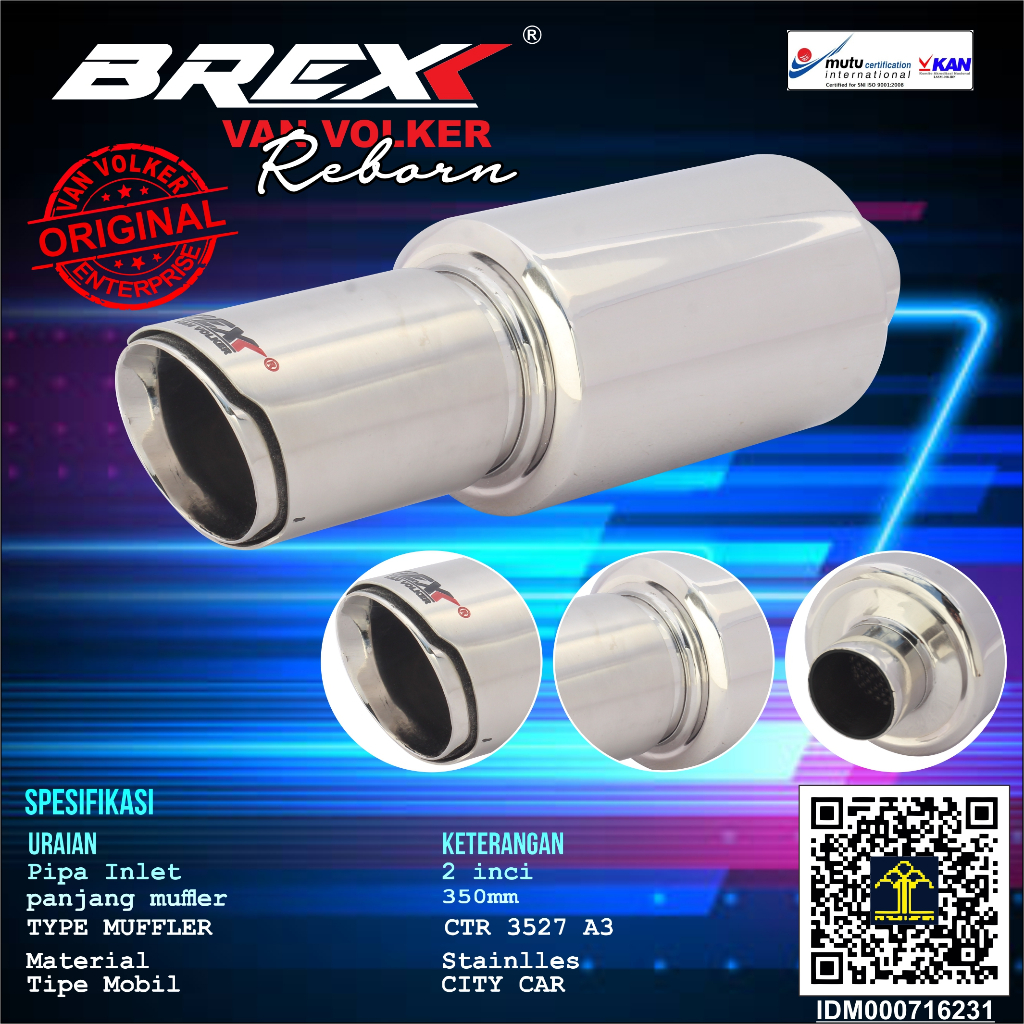 Knalpot Brexx Original type CTR 3527 A3