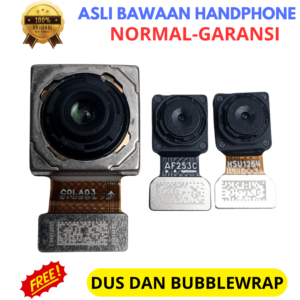Kamera belakang hp Realme C25 - fullset isi 3 kamera asli ori copotan cabutan bawaan