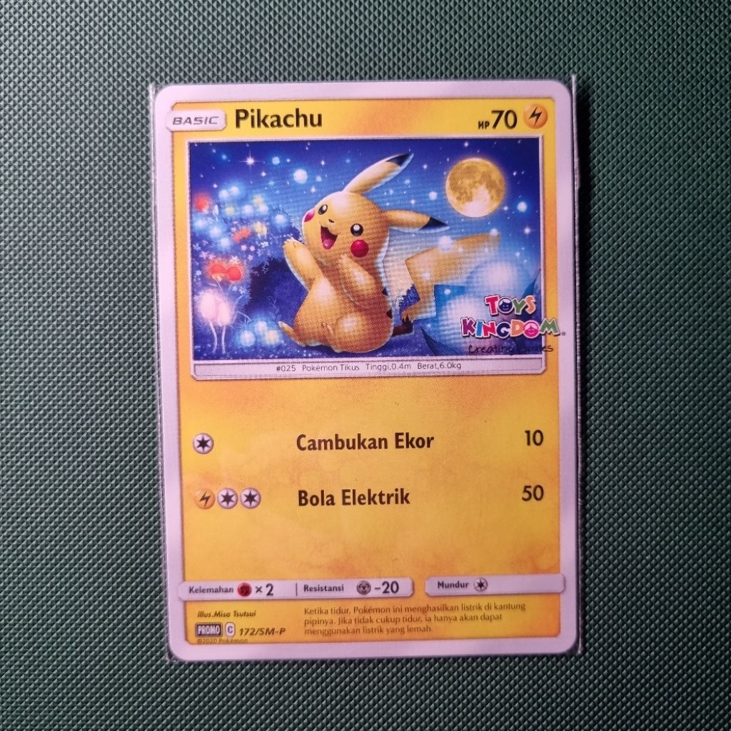 Pikachu Promo Toys Kingdom Pokemon TCG Indo