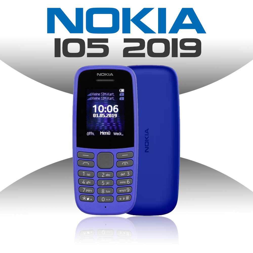 Nokia 105 2019 TA-1174 HP Jadul Dual SIM Baterai Awet Radio Senter Baru Garansi 1 Tahun