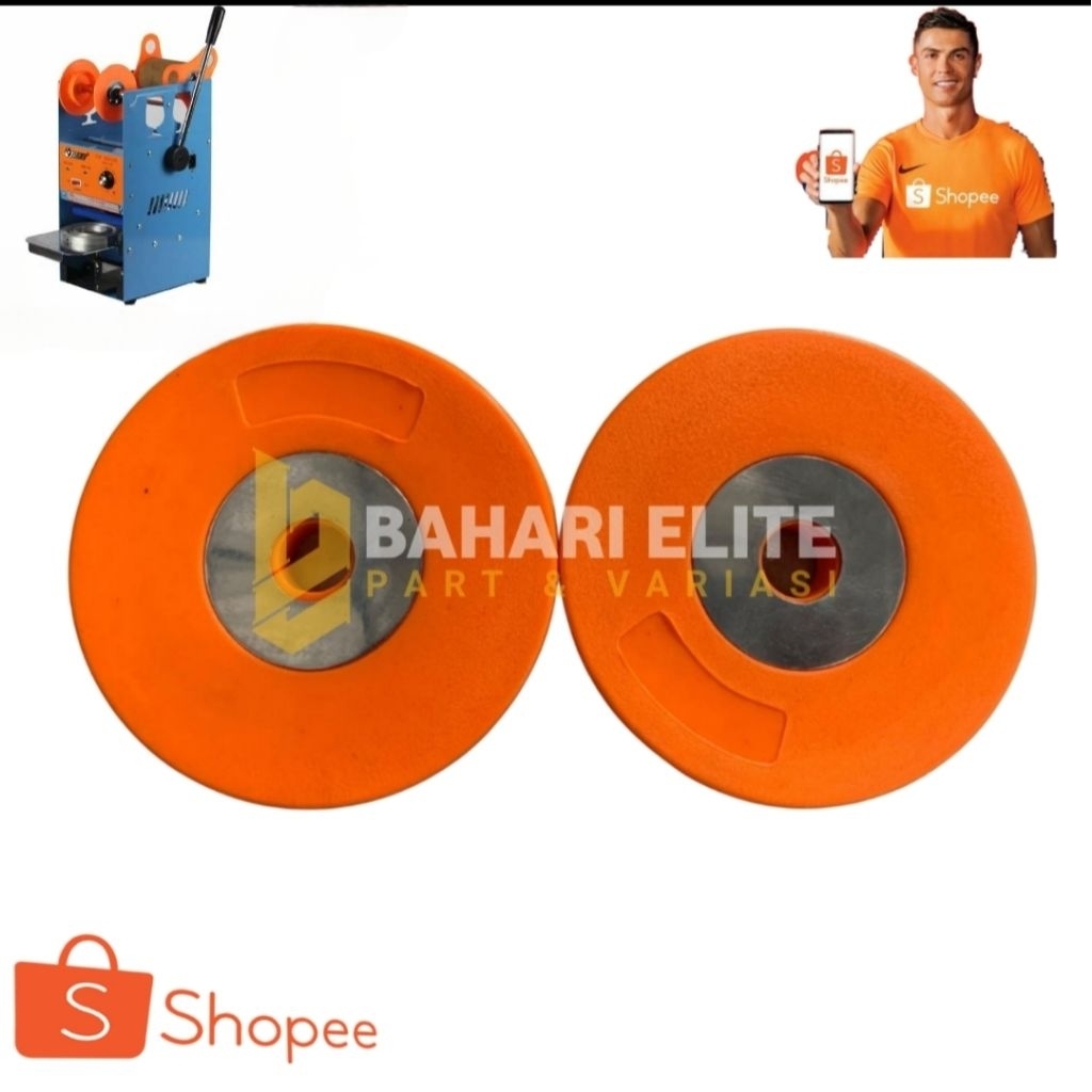Spearpart Bulatan orange pres cup Sealer penjepit plastik roll cup Sealer