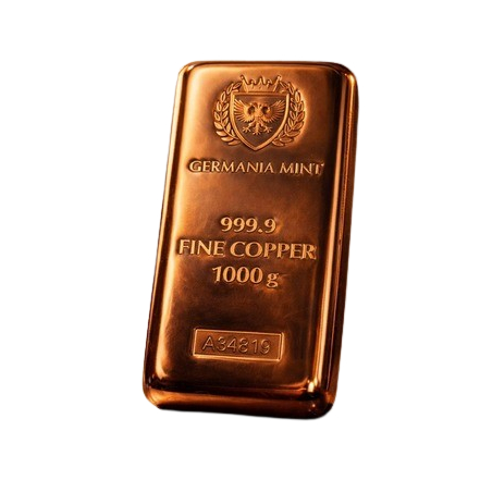 Logam Mulia Batangan Internasional Germania Mint 1000g / 1 Kg Copper Certified Holographic Sealed Ba
