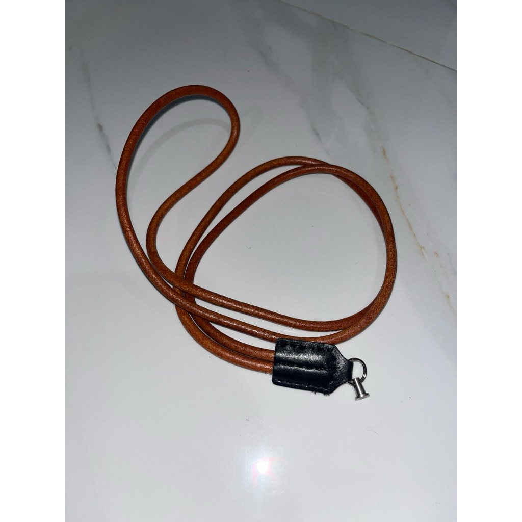 strap kamera ROLLEI 35 kulit asli bulat (include lug besi rollei)