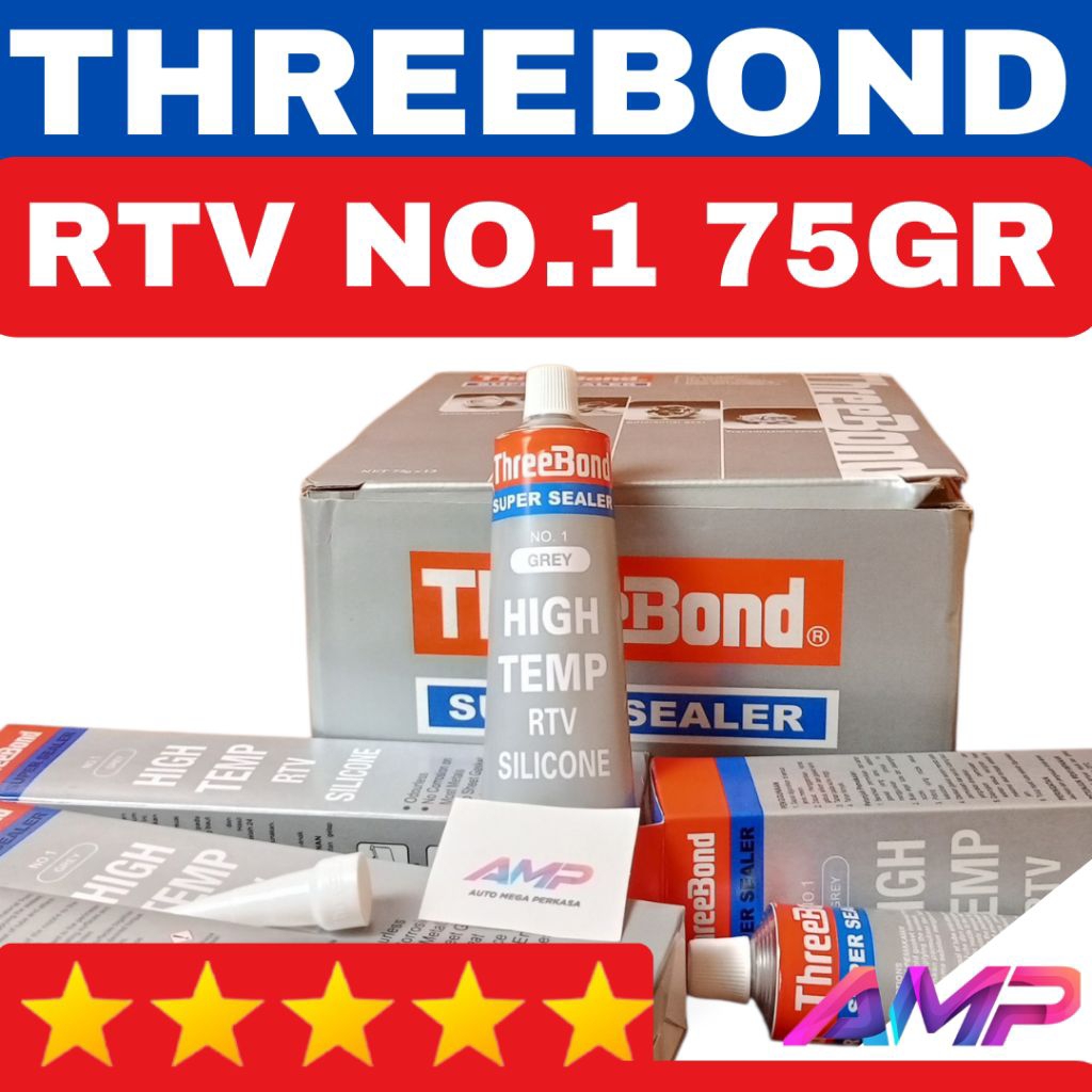 THREEBOND SILICONE RTV NO.1 MURAH 75 GRAM,TRIBON LEM PAKING GASKET GREY TRIBON,THREE BOND,TREEBON,HI