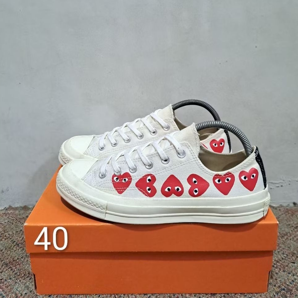 Converse 70s Low X Cdg Play Multiheart classic Original