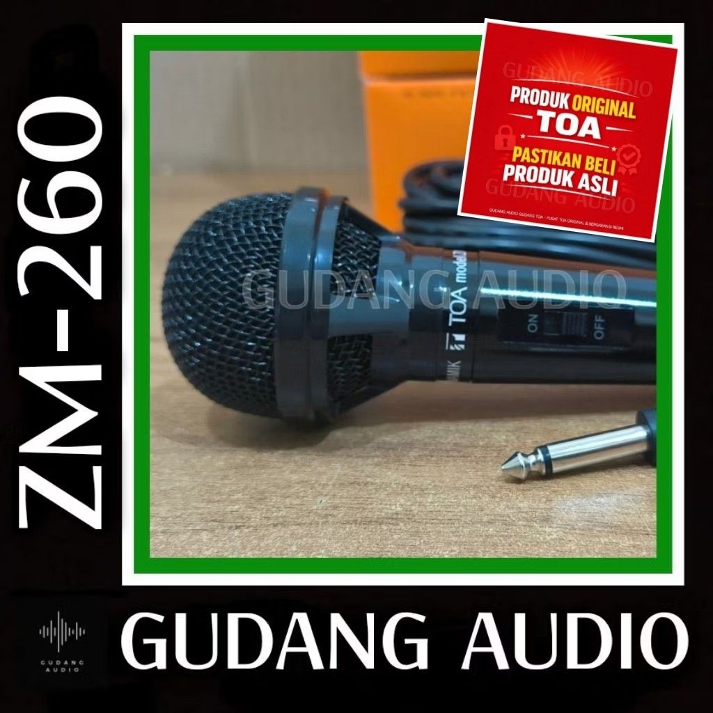 ZM-260 MICROPHONE TOA ZM-260 MIKROFON KABEL ZM 260 MIC TOA ORIGINAL