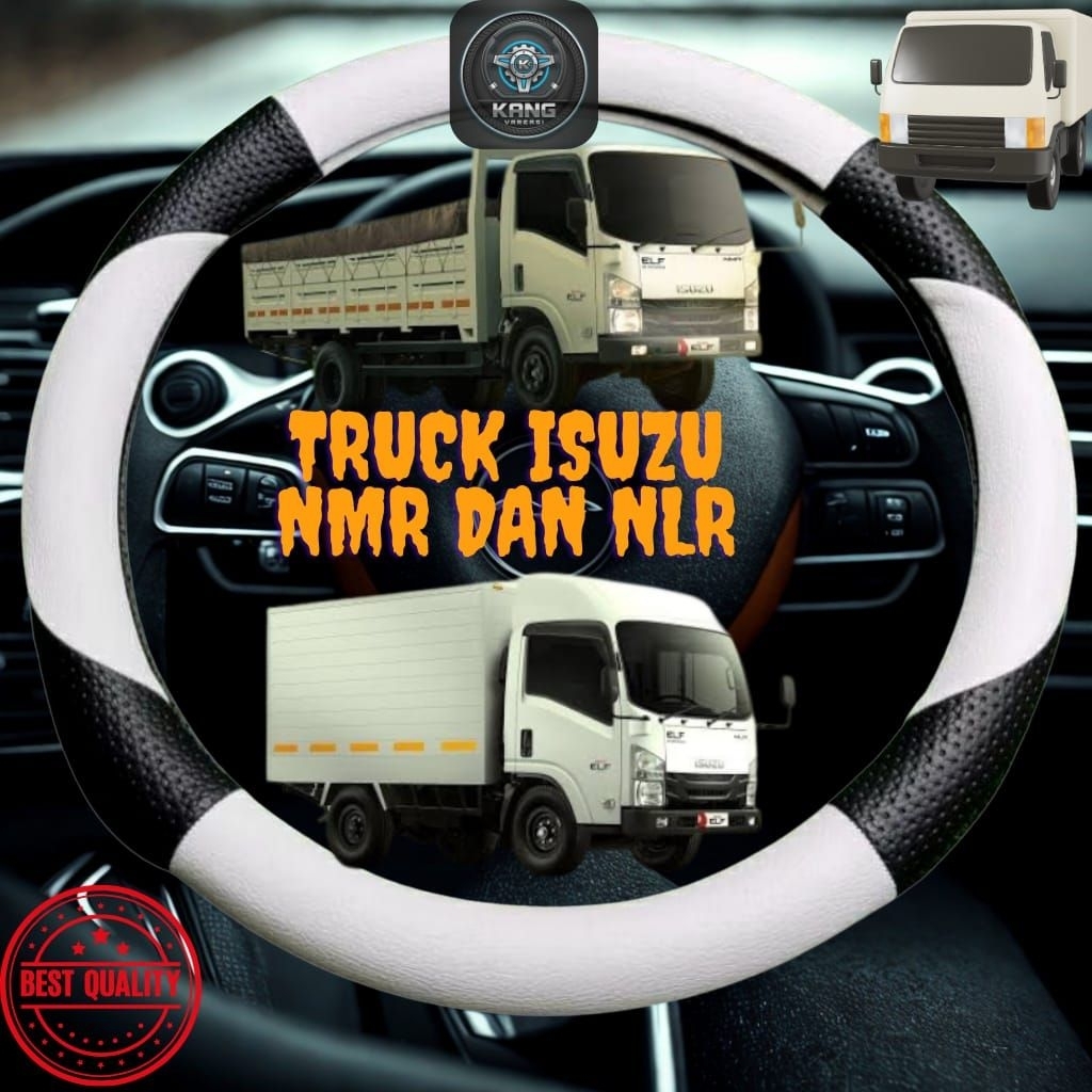 Sarung setir/Cover stir mobil TRUCK ISUZU NMR & NLR Variasi sabit BISA COD