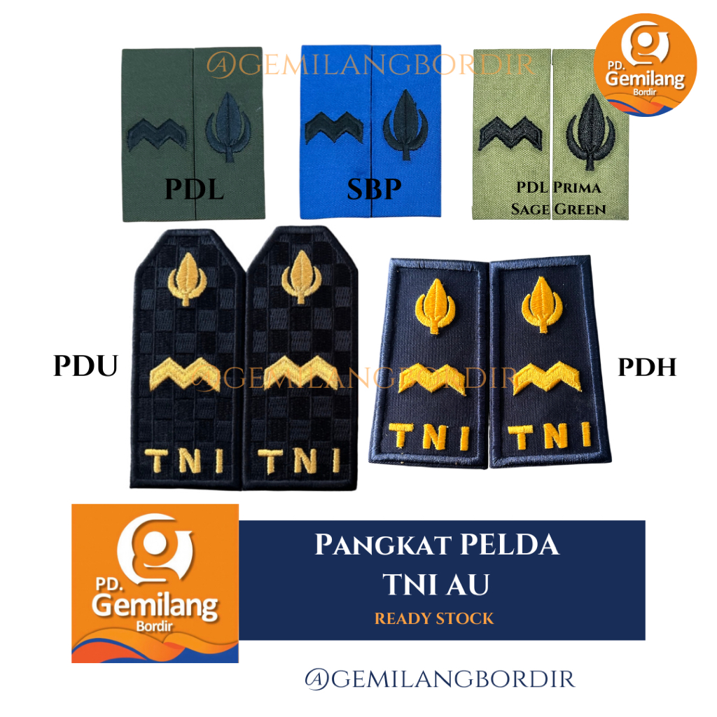 Pangkat Pelda Peltu TNI AU | Pangkat PDU PDH PDL SBP TNI | Sepasang