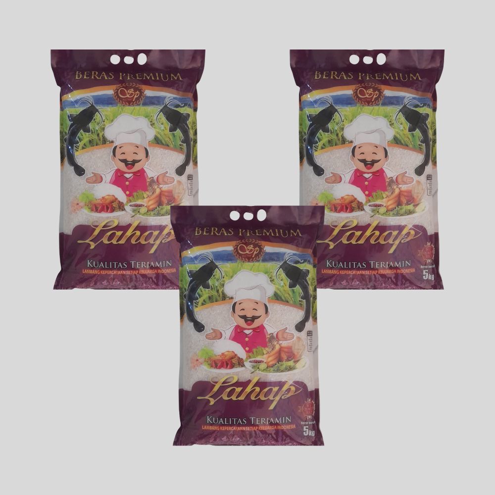 [INSTAN] Beras Lahap Lele 15Kg Beras Premium 5kg x 3