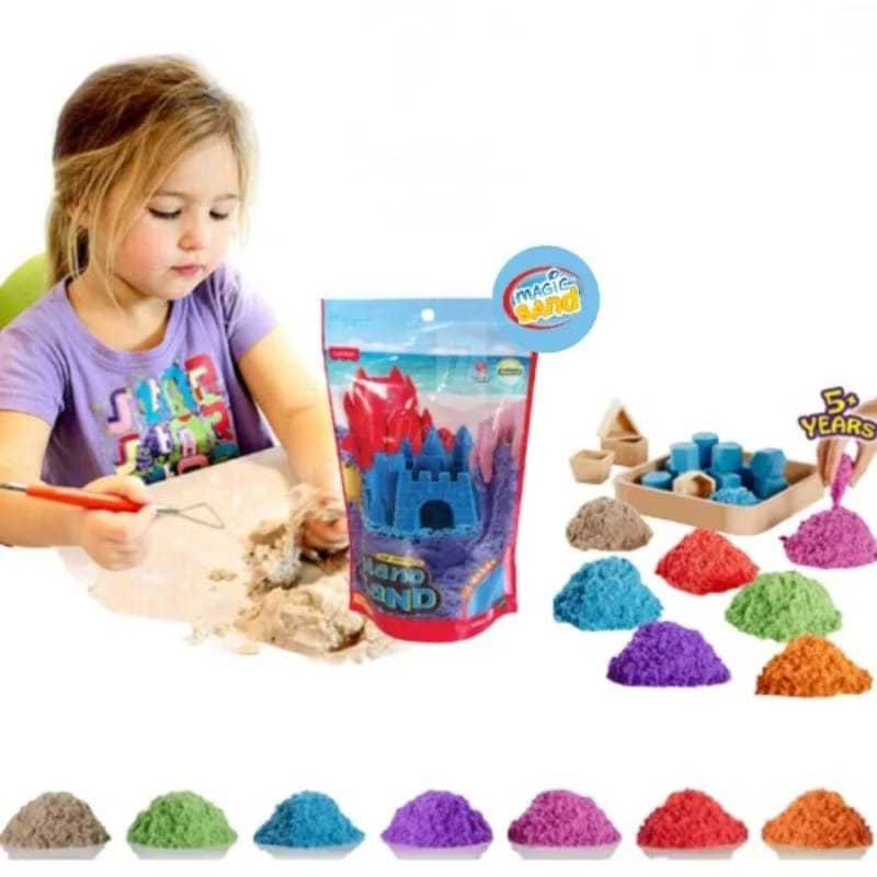 Ed53 Mainan Reffil Magic Sand 800g Pasir Sand Nano Pasir Ajaib DIY (Bisa COD)