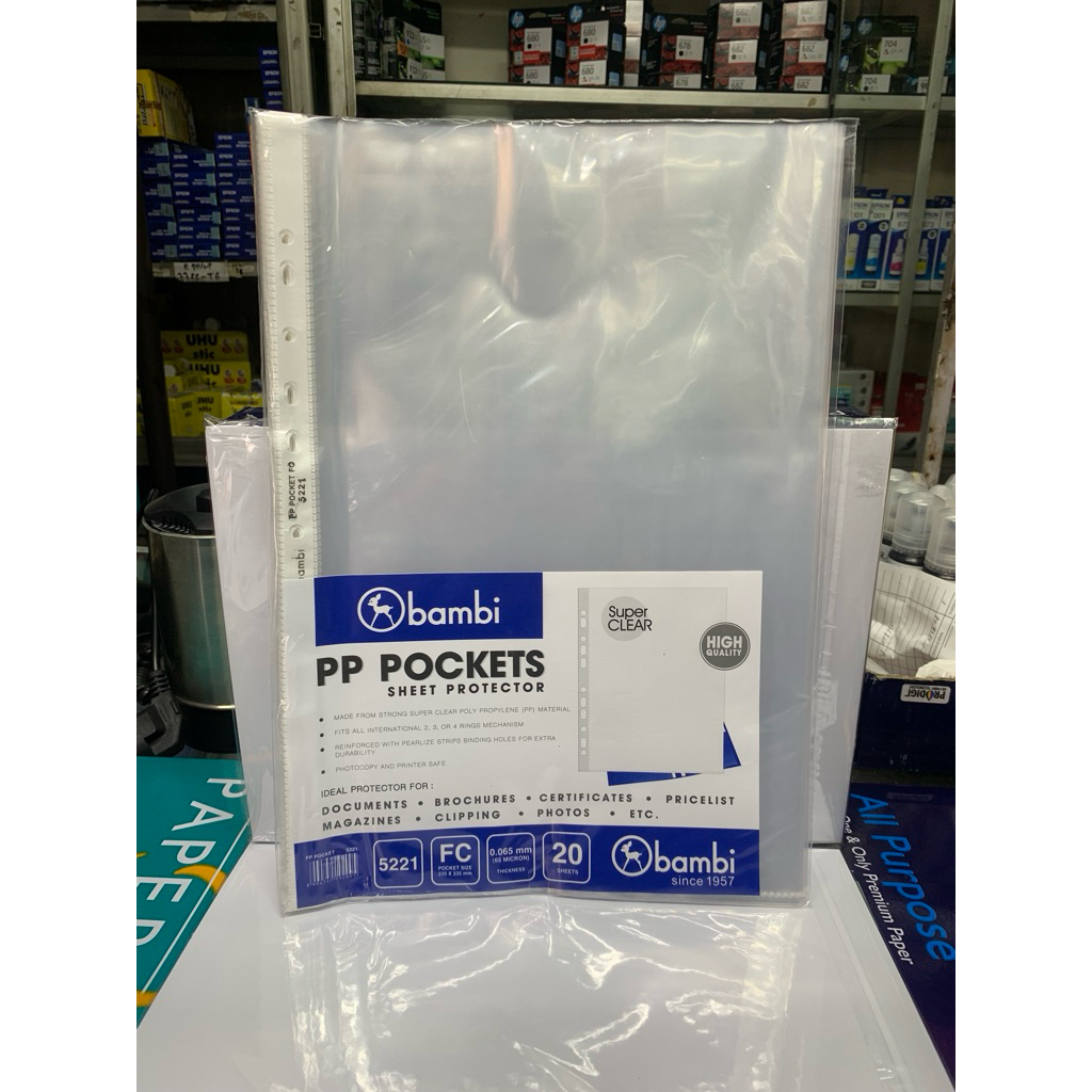 plastik pocket  Bambi F4 isi 20