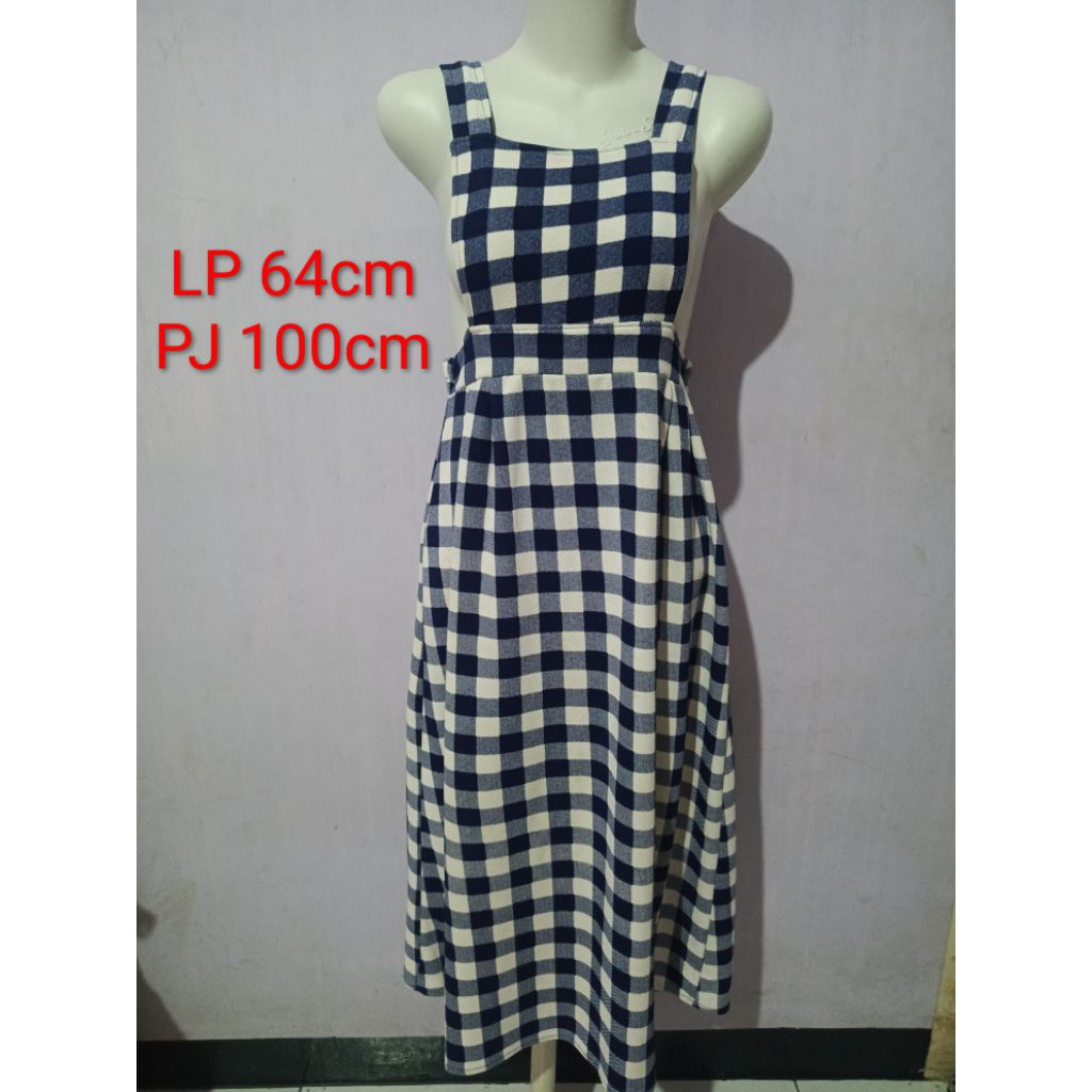 overall kotak2 wanita