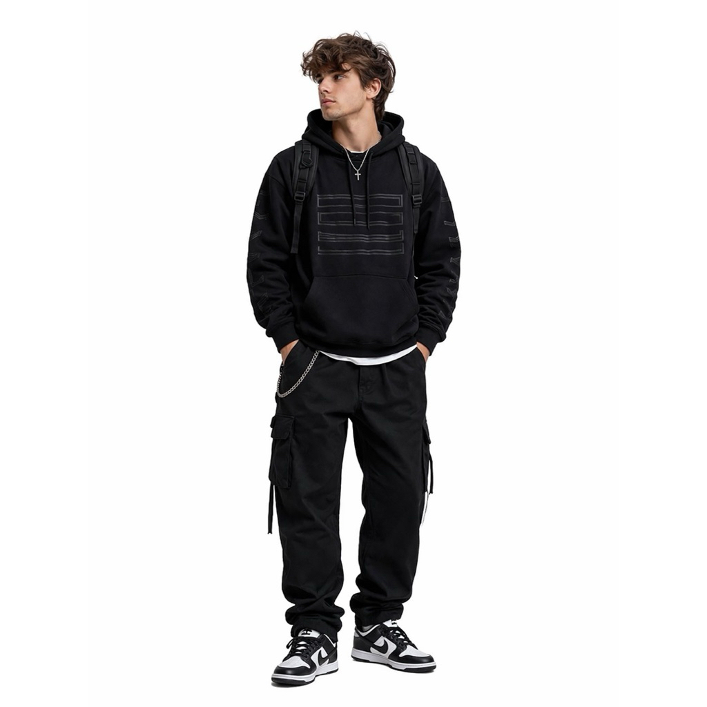 HOODIE JORDAN AIR HITAM PEKAT