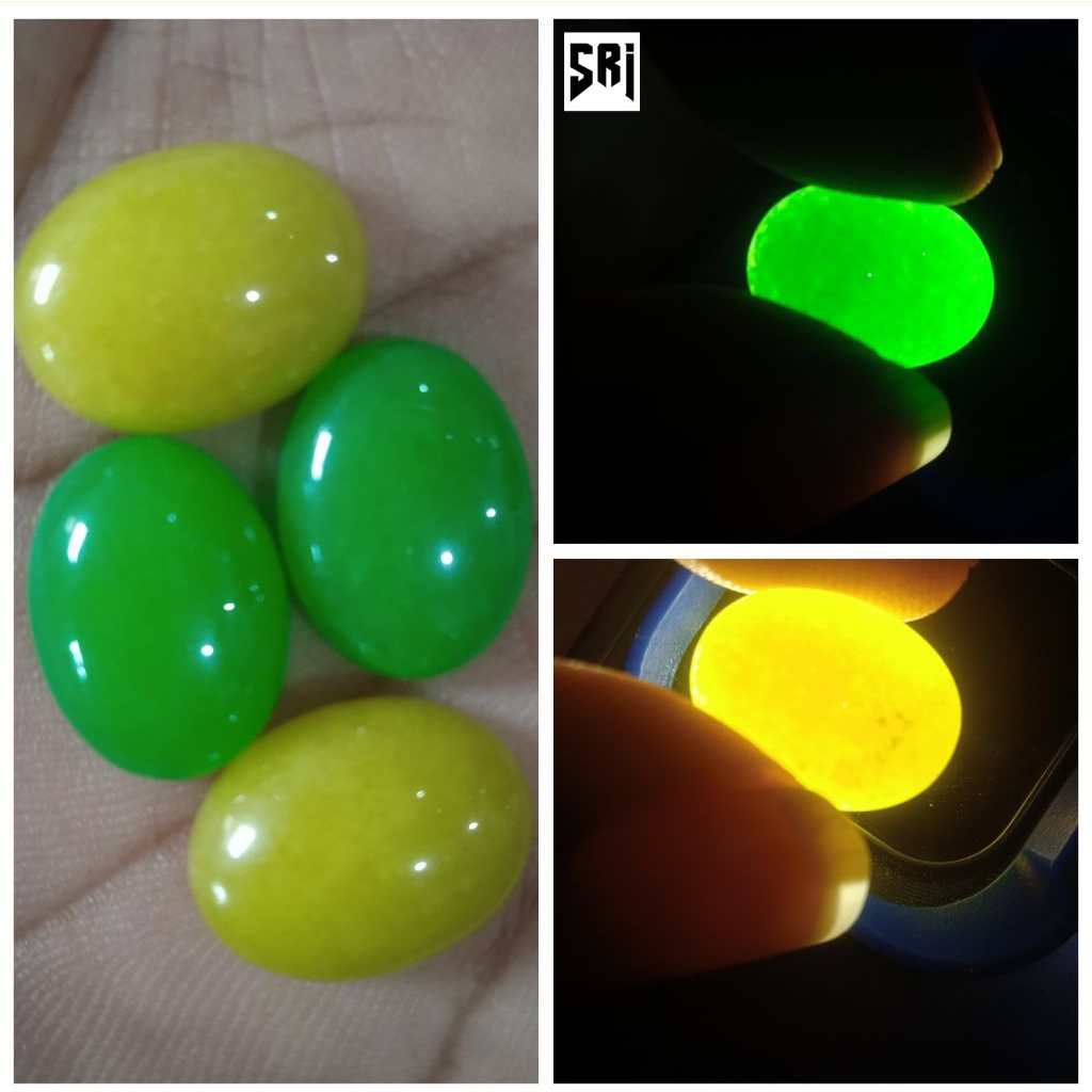 2 BUTIR BATU AKIK GIOK HIJAU + GIOK BELIMBING  16X12mm ORIGINAL NATURAL ASLI BATU ALAM