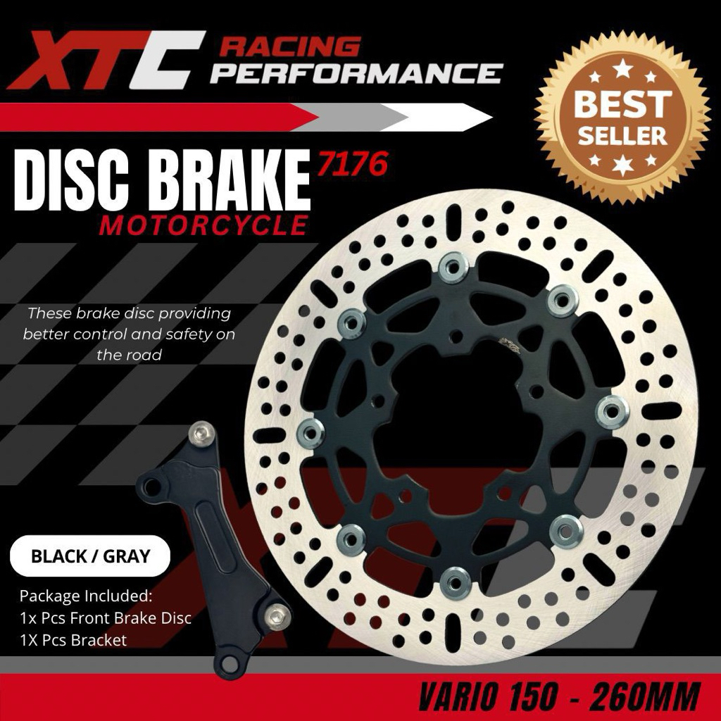 Disc Piringan Cakram Depan 260mm VARIO 150 Disc BULAT FLOATING LUBANG 5