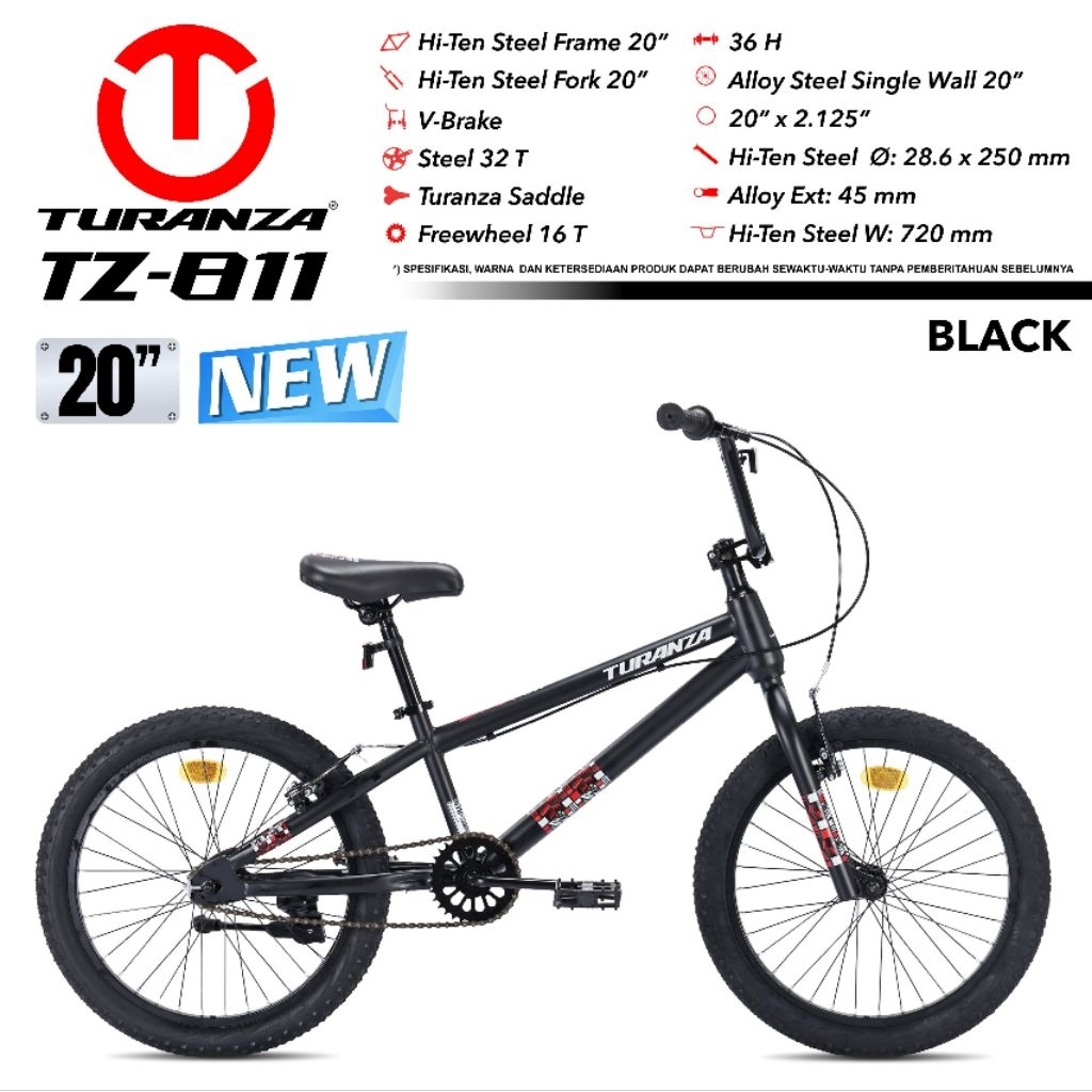 Sepeda Anak Laki BMX 20 Inch TURANZA TZ-811 READY Pontianak