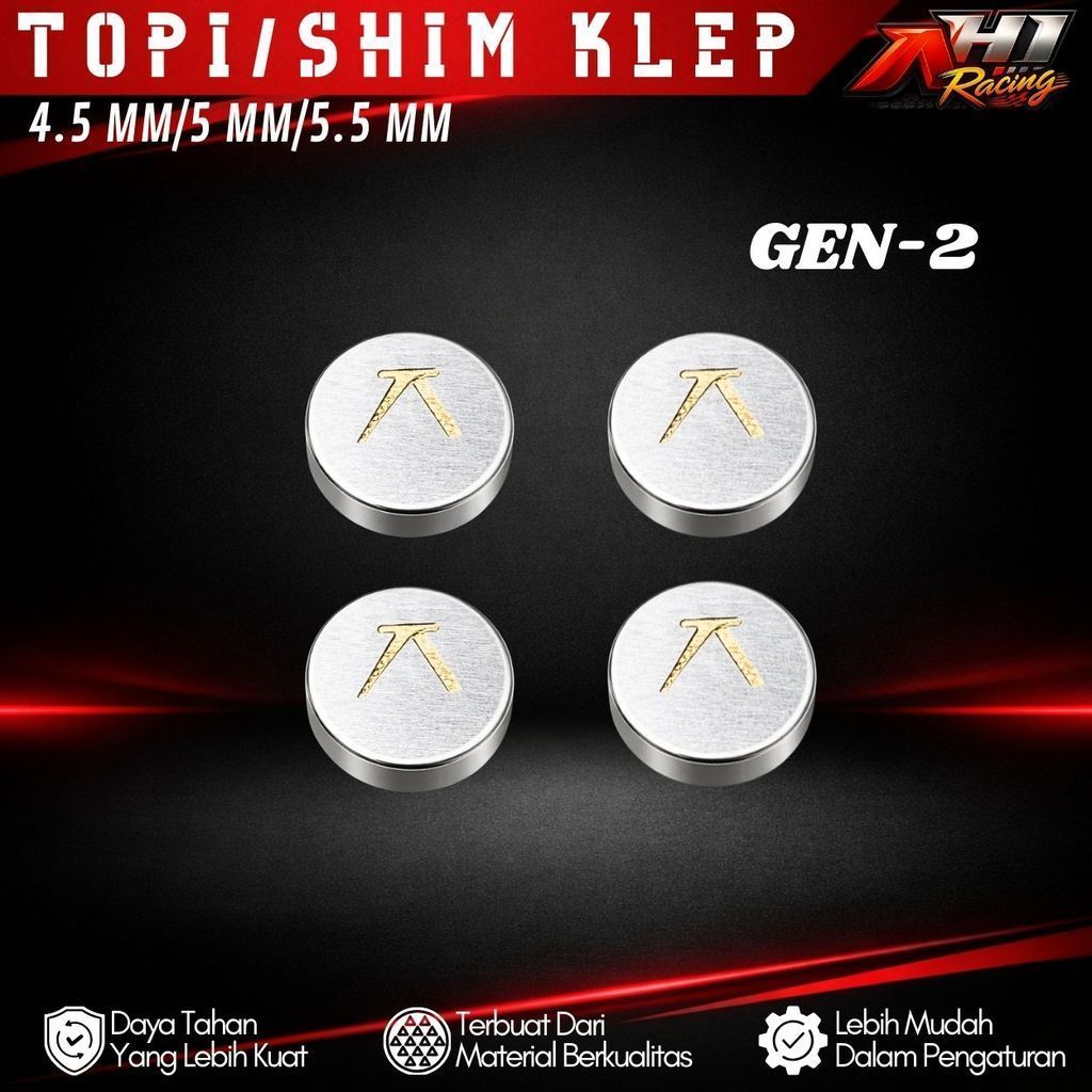 AH1 SIM KLEP GEN 2 TOPI KLEP BATANG 4.5MM 5MM 5.5MM | 4.5 MM 5 MM 5.5 MM - VALVE SHIM ORIGINAL AH ON