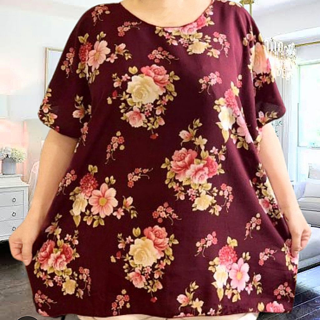 baju bali jumbo LD 141 JUMBO blouse BIG SIZE baju bali tie dye wanita jumbo baju jumbo wanita atasan