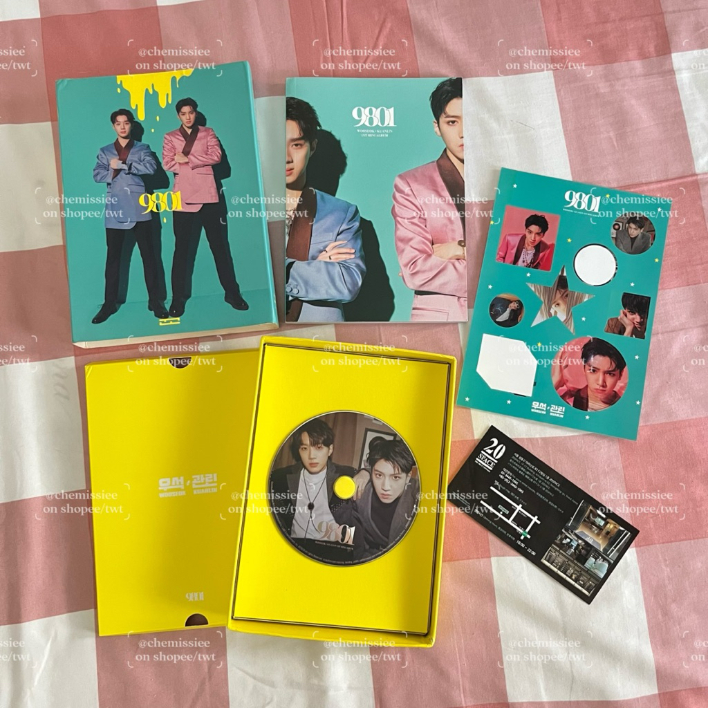 Wooseok X Kuanlin - 9801 (1st Mini Album) ORI PRELOVED
