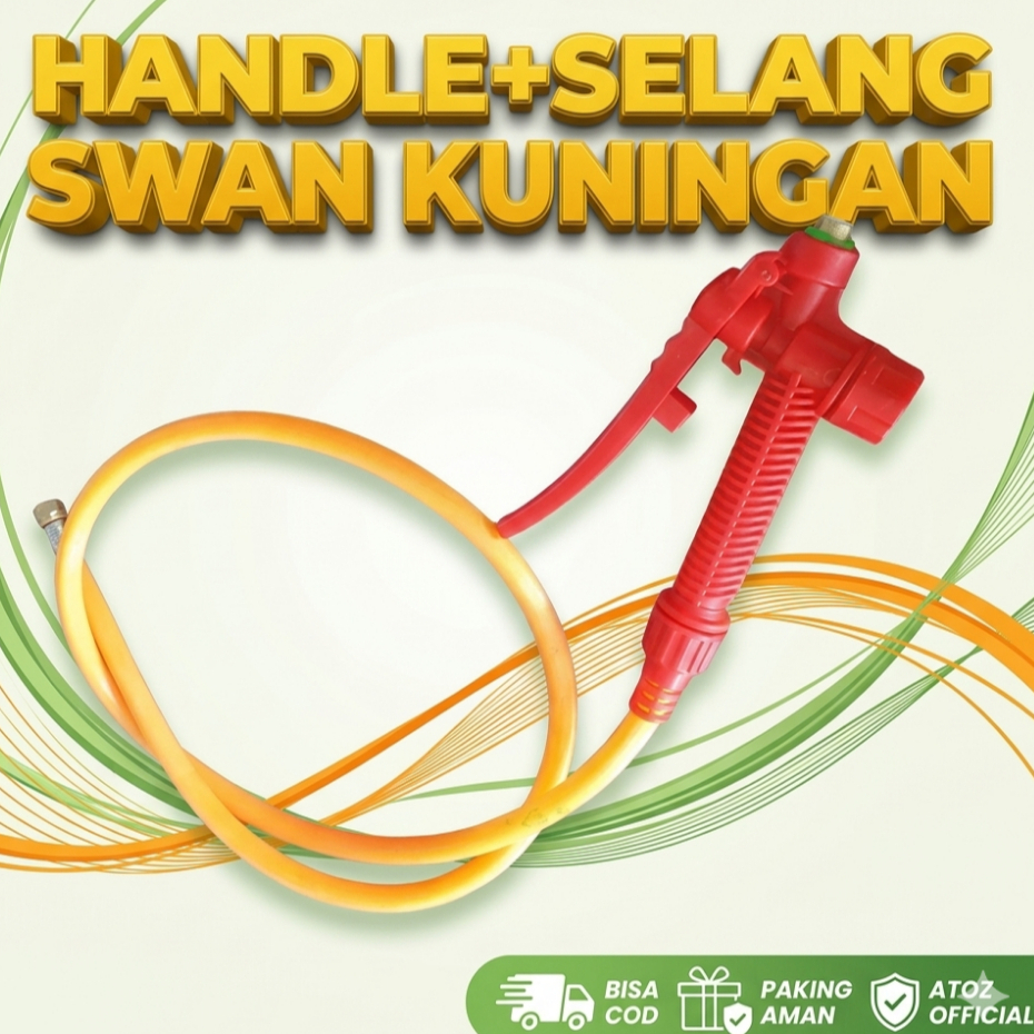 Paket Selang Stop Kran Swan Tangki Semprot Hama Swan Pencetan Gagang Stop Kran Swan