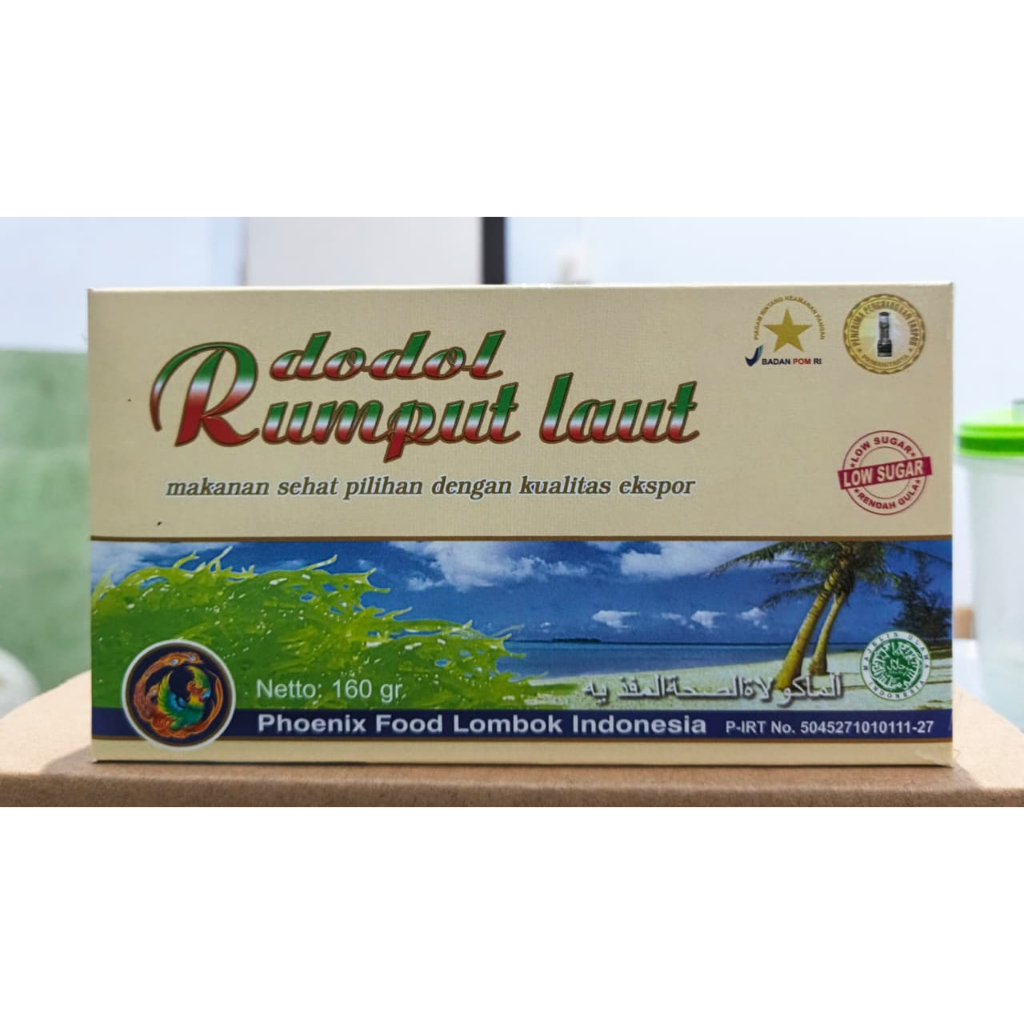 Dodol Rumput Laut Low Sugar Kotak 160 gr