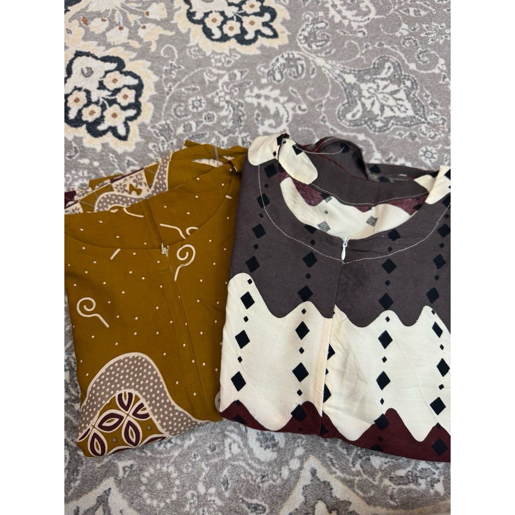 Bundling 2 Daster Fara (Nabila Mustard + Cheryl Maroon) || By CAMELLIA BOUTIQUE 99