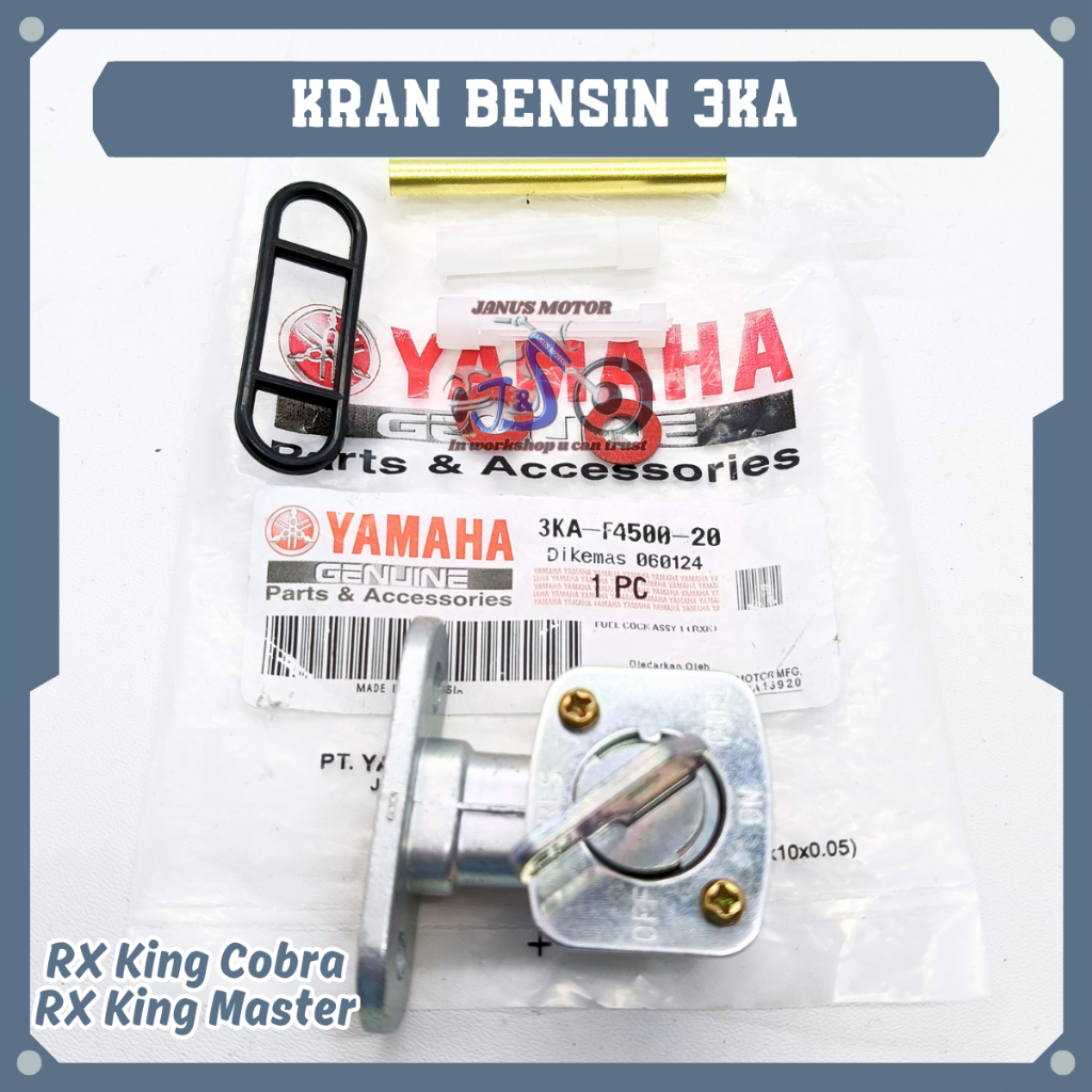 Kran Bensin Yamaha 3KA Fuel Cock RX King Cobra RX King Master Membran Bensin Original YGP