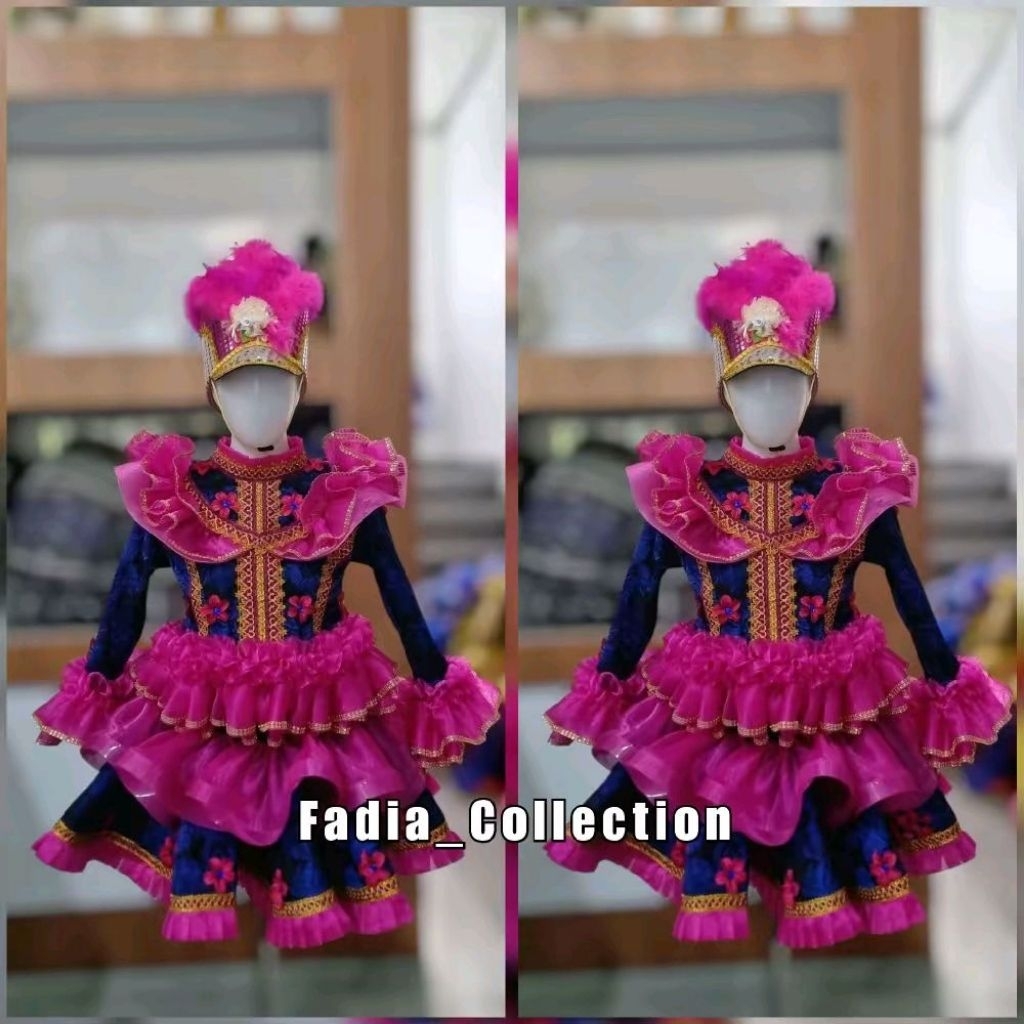 Baju Mayoret Pink Fuchia/Baju Mayoret Wanita/Baju Mayoret Drumband