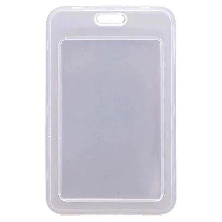 ID Card Holder Transparan Tebal Premium | Tempat Kartu Name Tag PVC Anti Air | Holder Kartu Panitia 