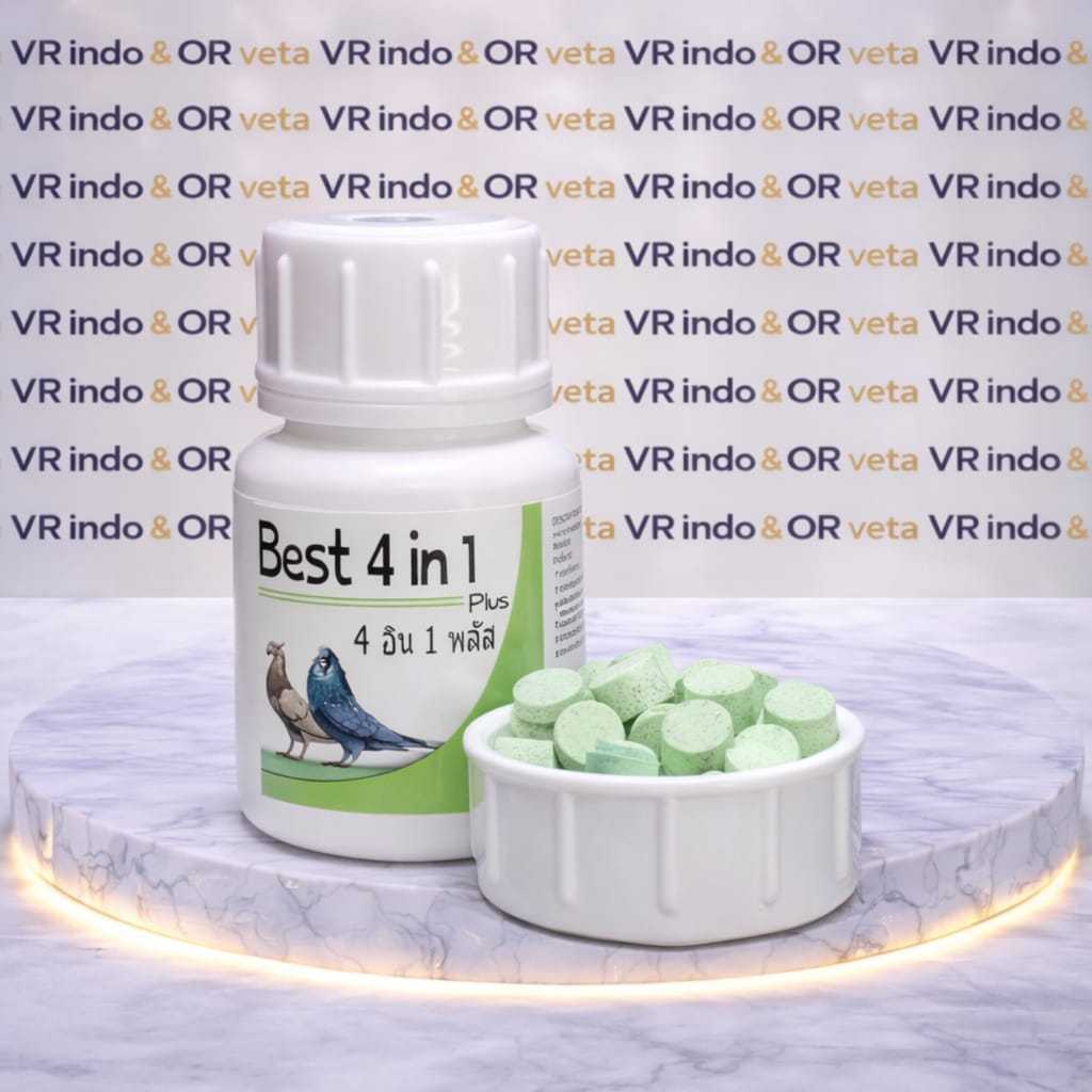 BEST 4 IN 1 PLUS OBAT BURUNG SAKIT ATASI BERAGAM PENYAKIT MERPATI PILL