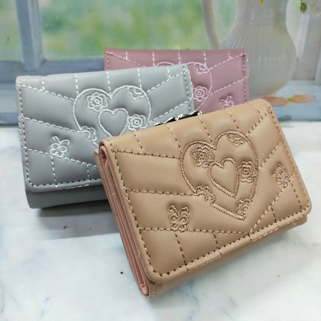 DOMPET WANITA KECIL IMPORT FOREVER YOUNG LIPAT BEHEL BANDUL