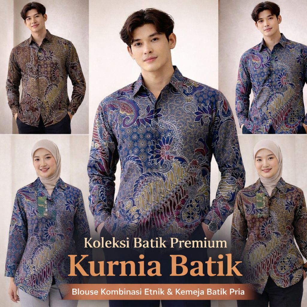 batik couple pria wanita | batik pria lengan panjang | batik pria lengan pendek | atasan batik wanit