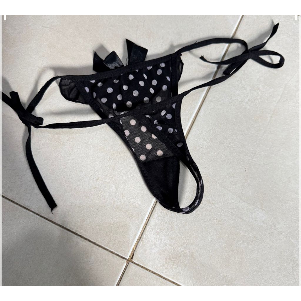 PL Lingerie G String Wanita Celana Dalam Wanita Bikini Hitam Panty Sport Cewek CD Olahraga Renang Da