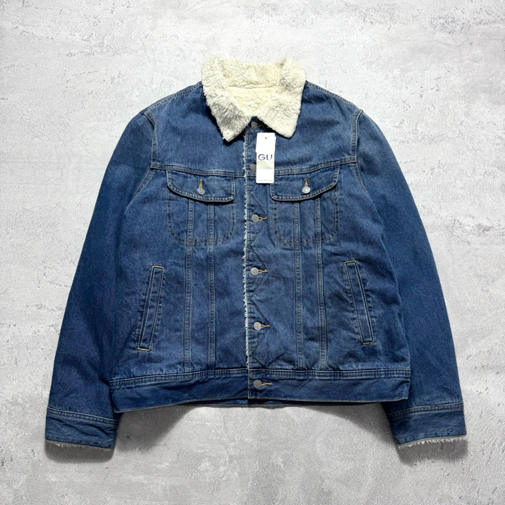 GU Trucker Jeans Sherpa Jacket