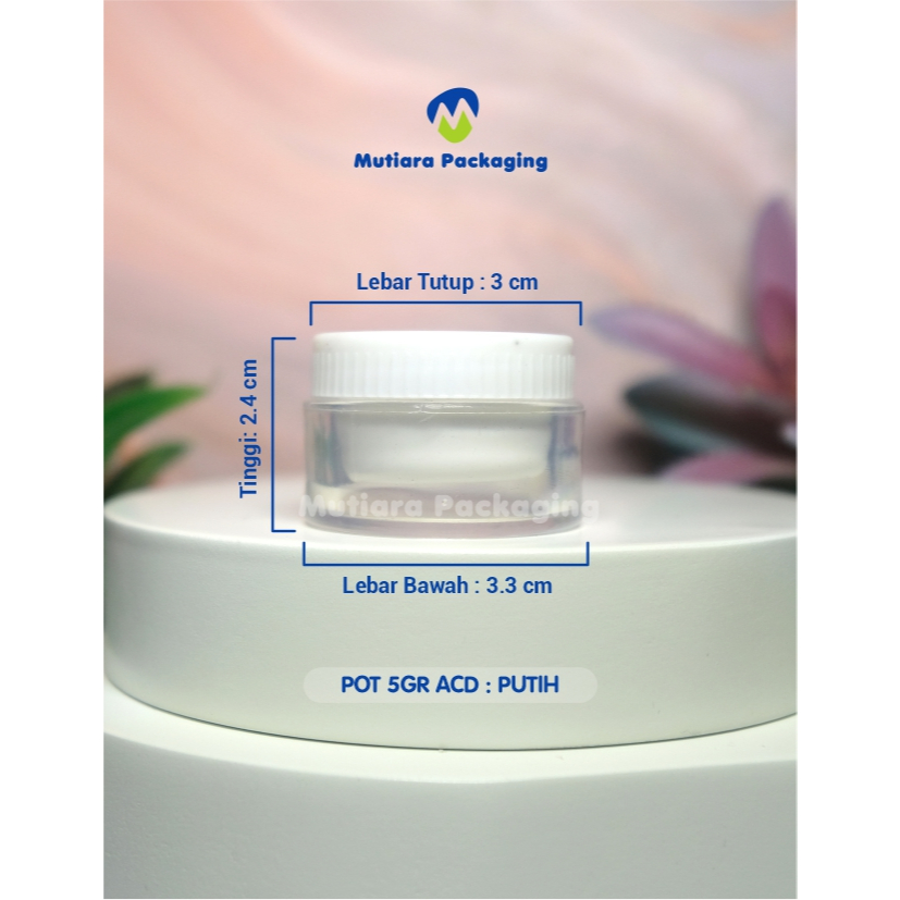 BEST SELLER  POT CREAM ACD PUTIH 5GR / POT CREAM 5GR / POT CREAM SKINCARE TERMURAH