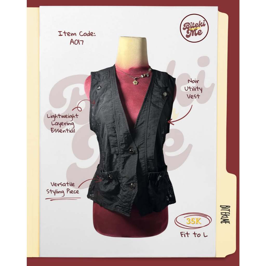 Noir Utility Vest