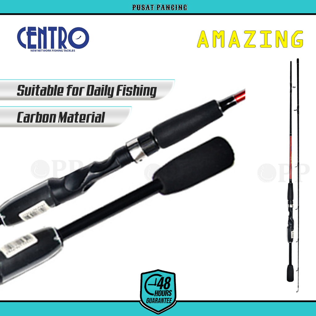 CENTRO Joran Pancing Spinning AMAZING 135cm - 150cm Material Carbon Joran Pancing Kolam Harian