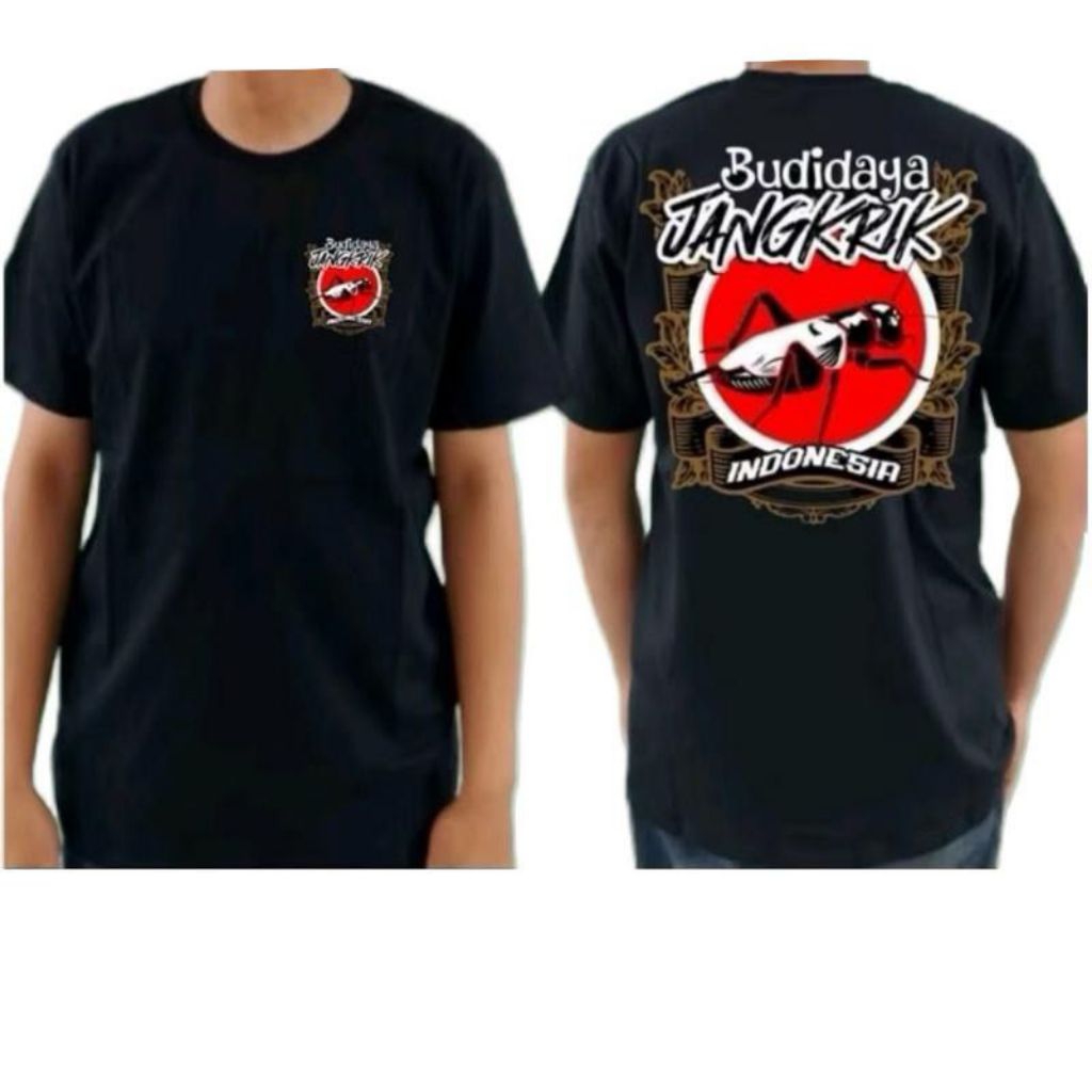 KAOS BUDIDAYA JANGKRIK INDONESIA MOTIF MERAH PUTIH COD