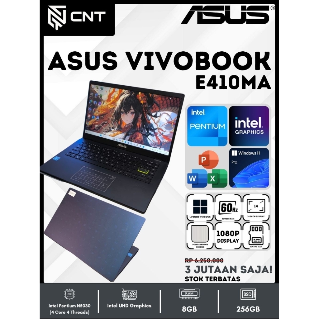 Laptop Asus Vivobook E410MA Intel Pentium N5030 (8GB/ 256 GB) Like new