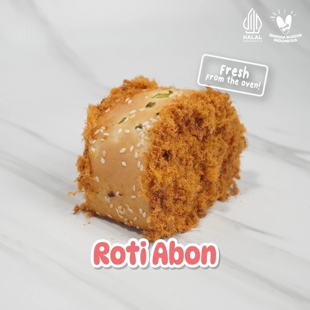Roti Abon -  Ayam Manis,  Ayam Pedas, dan  Sapi Gurih Floss Roll Random