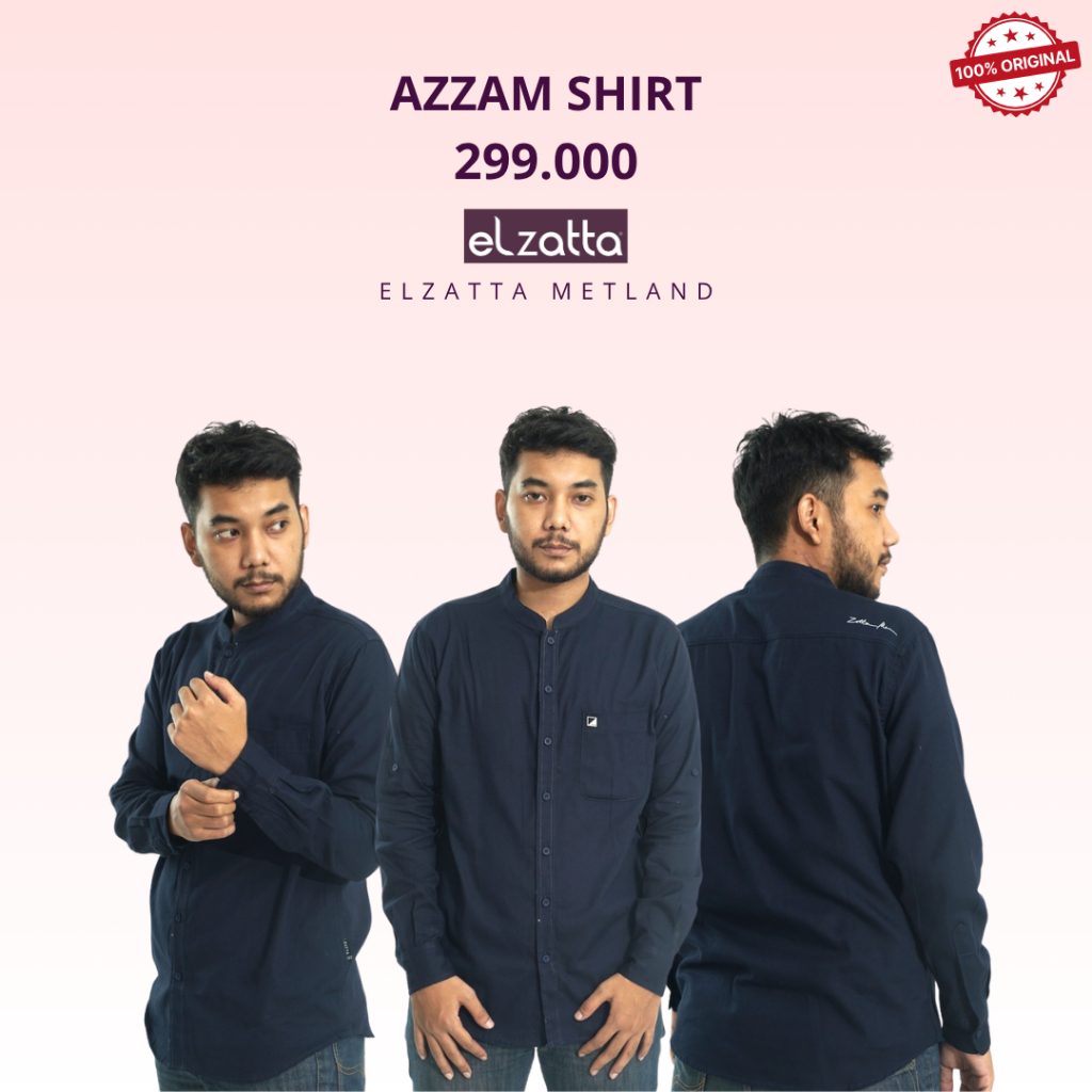 Zatta Men Azzam Shirt Baju Muslim Dewasa Koko Dewasa Lengan Panjang
