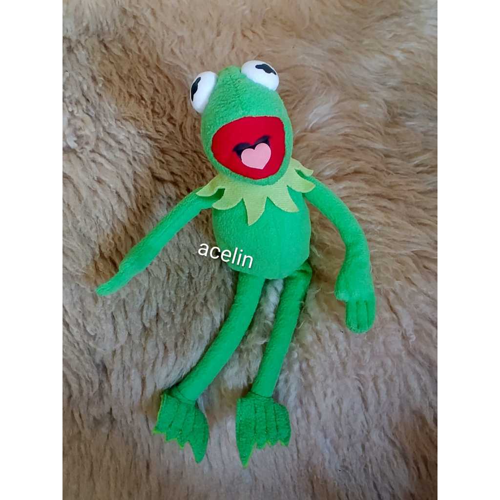 Vintage Muppets Kermit the frog Disney - Tinggi-+29cm