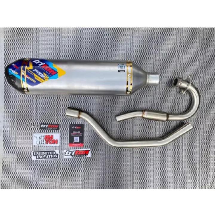 KNALPOT TRITON EXHAUST KAWASAKI KLX250 FULL SYSTEM PLUG AND PLAY