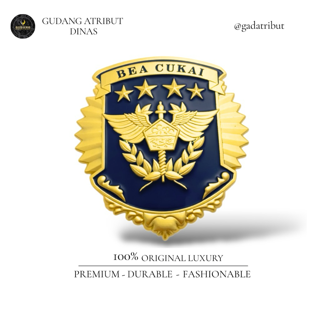 100% LUXURY Brevet Kewenangan Beacukai/Brevet Kewenangan Beacukai Luxury/Pin Kewenangan Beacukai Lux