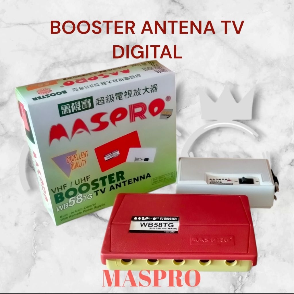 Maspro Booster TV Digital Set Atas+Bawah penguat Sinyal merk Maspro original