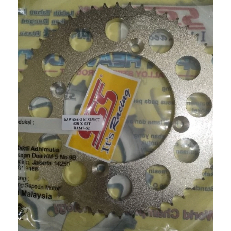 GEAR SSS KLX 150 ORIGINAL SILVER
