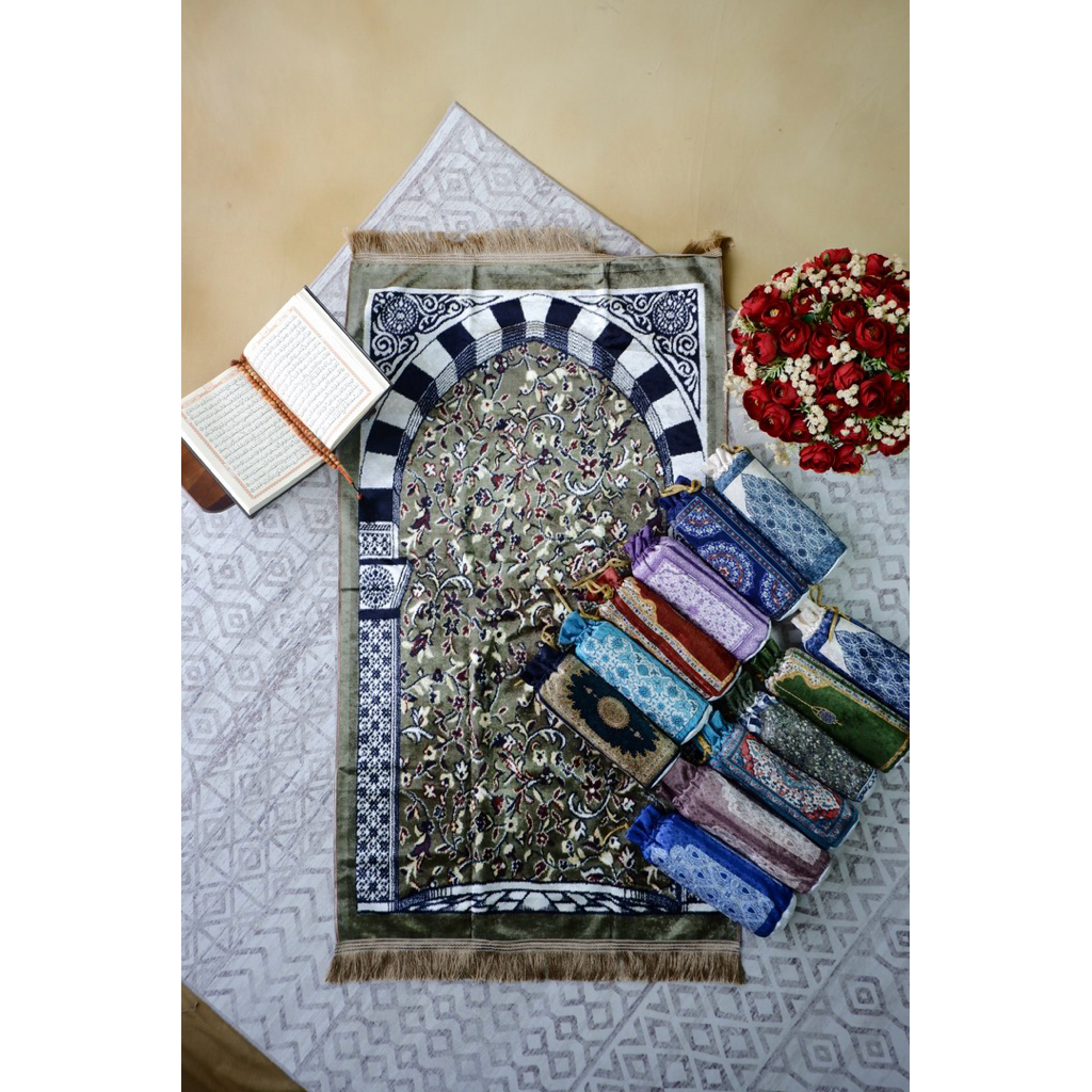 Sajadah Traveling Pouch Original Turkey 100% | Sajadah Turki Traveling Pouch