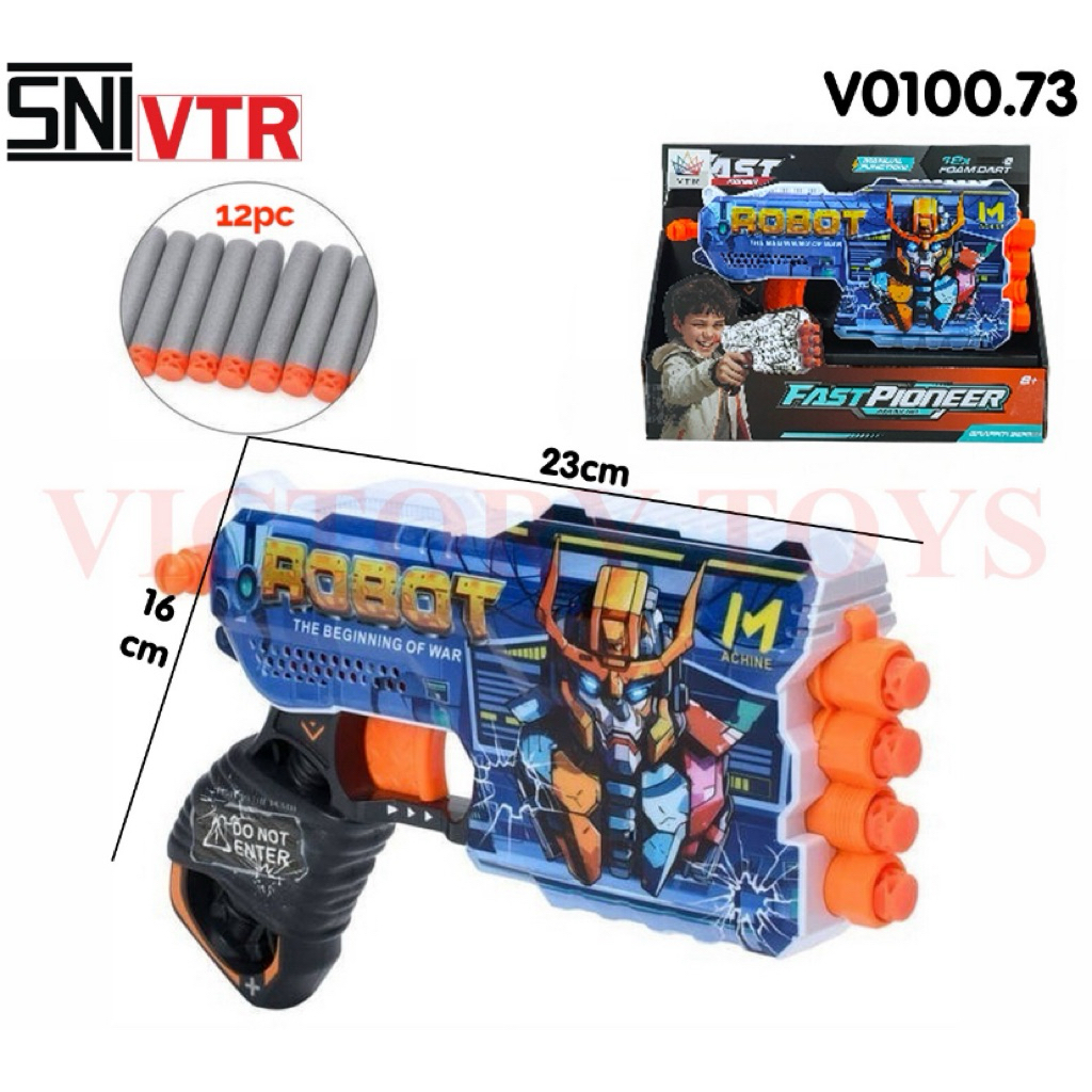 Mainan Pistol Tembakan Soft Gun Dengan Peluru Busa / Pistol Mainan / Pistol Peluru Busa LG 4